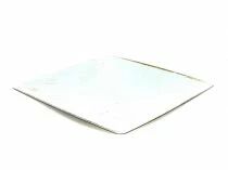 Assiette PVC 23,5x23,5 H6,5 Blanc