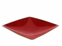 Assiette PVC 23,5x23,5 H6,5 Rouge