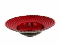 Assiette PVC D25 H6,5 Rouge