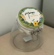 Bocal Verre Maman D15,5 H16,5 Vert