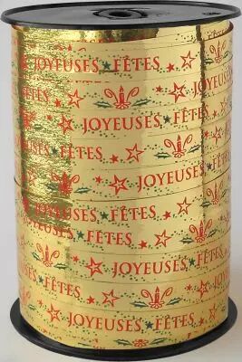 Bolduc Joyeuses F�tes 10mm x 225m Or