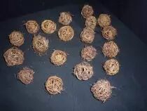 Boule Osier D4 cm Naturel x 20