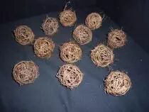 Boule Osier D6 cm Naturel x 12