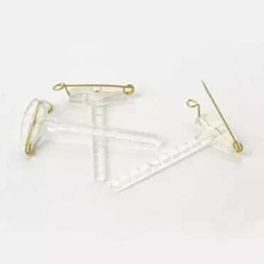 Boutonni�res Broche clip transparent