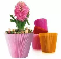 Cache-pot MANCHETTE Classic avec fleurs