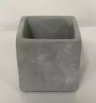 Cache Pot Béton Carré 11x11 H12 Gris