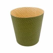 Cache Pot Carton Euréka Honey D12,5 H12,5 Vert Kaki