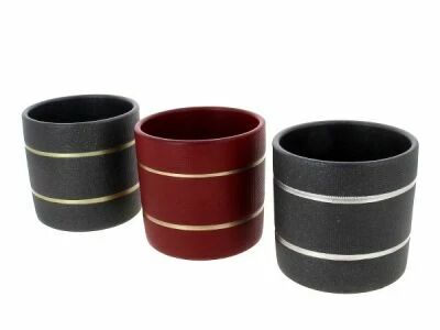 Cache Pot C�ramique D10,5 H10,5 ass