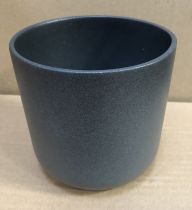 Cache Pot Céramique D10,5 H11 Anthracite Mat