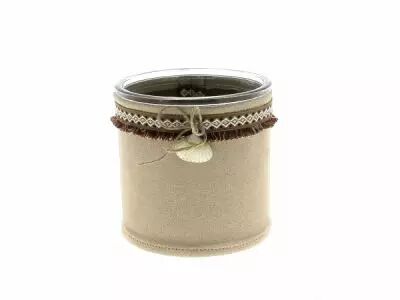Cache Pot C�ramique D11,5 H12 Taupe