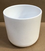 Cache Pot Céramique D13 H12,5 Blanc Mat