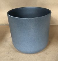 Cache Pot Céramique D14 H14 Gris