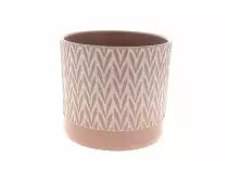 Cache Pot Céramique D16,5 H16 Rose