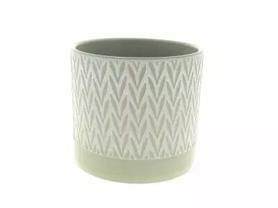 Cache Pot C�ramique D16,5 H16 Vert