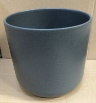 Cache Pot Céramique D18 H18 Anthracite Mat