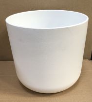 Cache Pot Céramique D18 H18 Blanc Mat