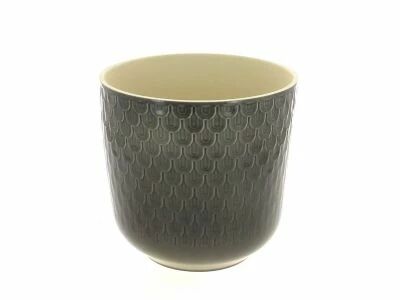 Cache Pot C�ramique D19 H18,5 Gris