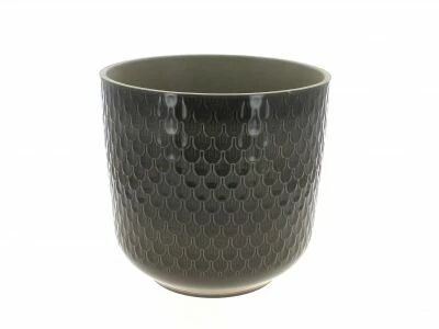 Cache Pot C�ramique D24 H24 Gris