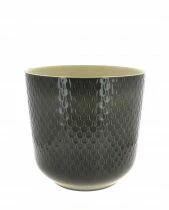 Cache Pot C&eacute;ramique D29 H28 Gris