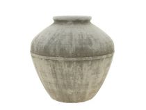 Cache Pot Céramique D35 H35 Gris