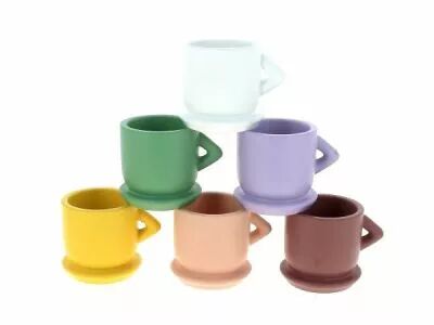 Cache Pot C�ramique D6,5 H5,5 Ass