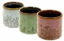 Cache Pot Céramique D6,5 H6,5 Ass