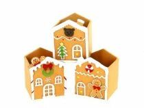 Cache Pot C�ramique Maison Pain d\'Epice 8x8 H10 ass