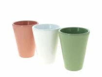 Cache Pot C&eacute;ramique Muguet D10,5 H12 Ass