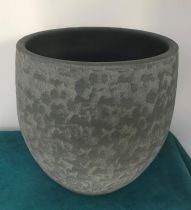 Cache Pot Céramique Piedra D23 H24 Gris