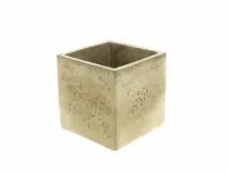 Cache Pot Ciment 10x10 H10 Beige