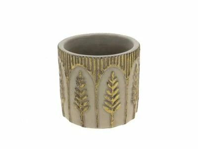 Cache Pot Ciment D10,5 H10 Taupe