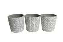 Cache Pot Ciment D11,5 H12,5 Gris