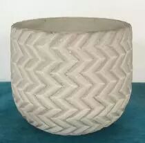 Cache Pot Ciment D11 H11 Gris