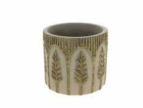 Cache Pot Ciment D13,5 H13 Taupe