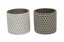 Cache Pot Ciment Honeycomb D11,5 H12