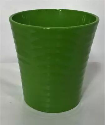Cache Pot Orchid�e Stri� D12,5 H13 Vert Fonc�