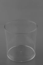 Cache Pot Plastique Rond D14 H15 Transparent