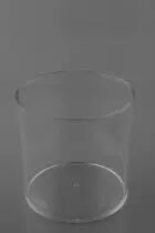 Cache Pot Plastique Rond D14 H15 Transparent