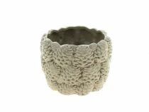 Cache Pot Pomme de Pin D12 H9 Gris