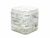Cache Pot Verre Vintage 11x11 H12