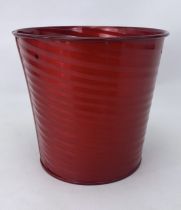 Cache Pot Zinc D12,5 H12,5 Rouge