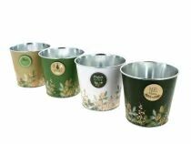 Cache Pot Zinc Pomme de Pin D13 H12 ass