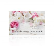 Carte Romantico \ Heureux Anniversaire de Mariage\  ( x 10 )