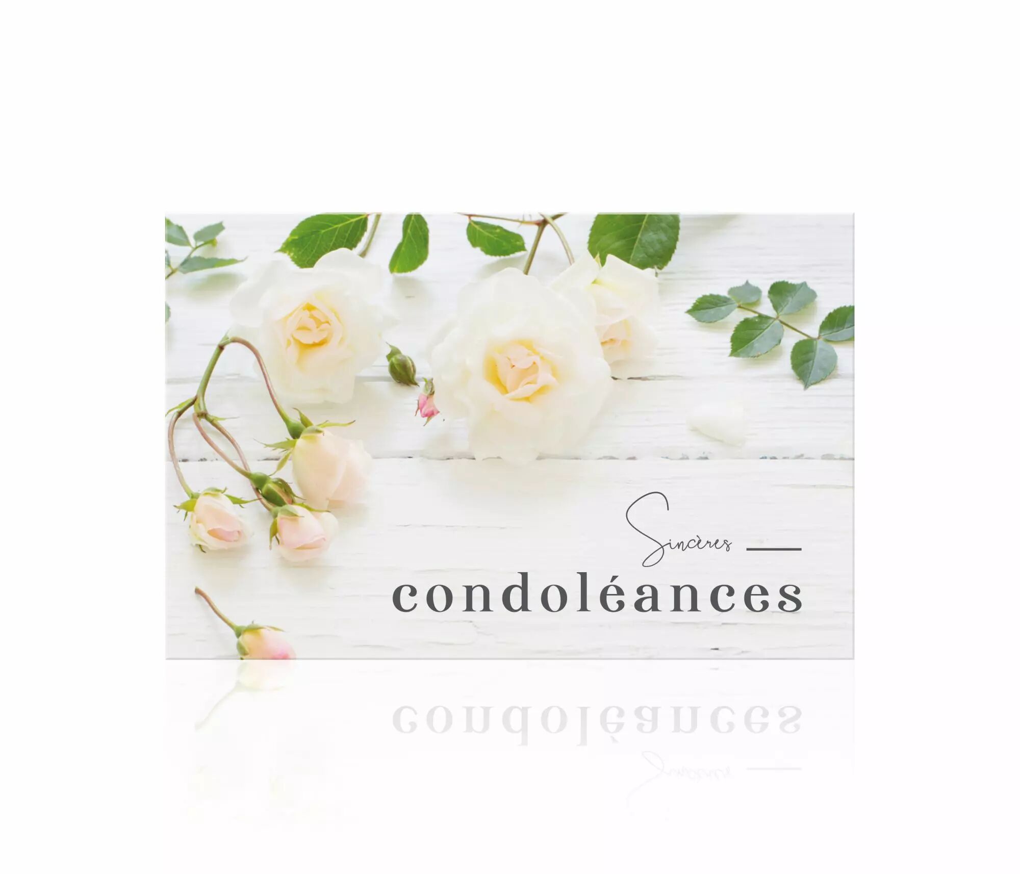 Carte de Condoléances pour Condoléances