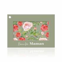 Carte Voeux Colora \ Bonne F&ecirc;te Maman\  ( x 10 )