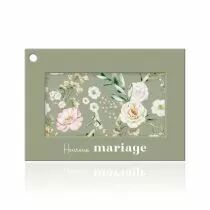 Carte Voeux Colora \ Heureux Mariage\  ( x 10 )