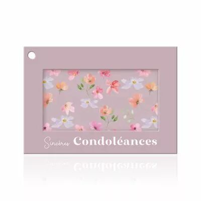 Carte Voeux Colora \ Sinc�res Condol�ances\  ( x 10 )