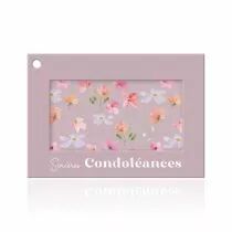 Carte Voeux Colora \ Sincères Condoléances\  ( x 10 )