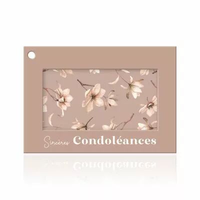 Carte Voeux Colora \ Sinc�res Condol�ances\  ( x 10 )