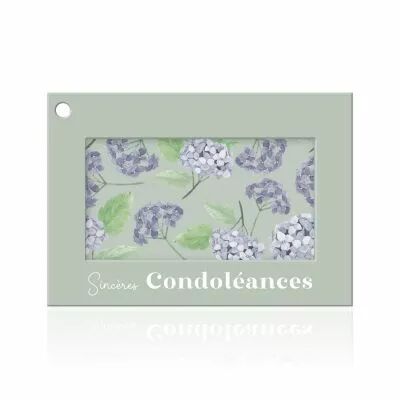 Carte Voeux Colora \ Sinc�res Condol�ances\  ( x 10 )